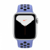 Apple Watch Series 5 // 40мм GPS // Корпус из алюминия серебристого цвета, спортивный ремешок Nike цвета «синяя пастель/чёрный»
