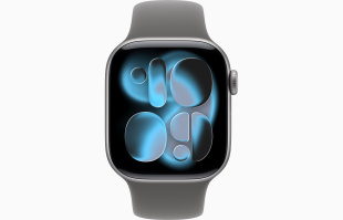 Apple Watch Series 11 // 46мм GPS // Корпус из алюминия цвета "серый космос", спортивный ремешок цвета "серый камень"