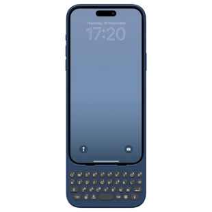 Чехол с QWERTY-клавиатурой Clicks Creator Keyboard для iPhone 15 Pro (Royal Ink/Синий)