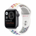 Apple Watch Series 6 // 40мм GPS // Корпус из алюминия цвета «серый космос», спортивный ремешок Nike радужного цвета