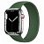 Купить Apple Watch Series 7 // 45мм GPS + Cellular // Корпус из нержавеющей стали серебристого цвета, монобраслет цвета «зелёный клевер»