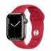 Apple Watch Series 7 // 41мм GPS + Cellular // Корпус из нержавеющей стали графитового цвета, спортивный ремешок цвета (PRODUCT)RED