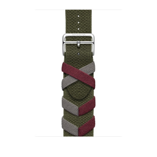 45мм Ремешок Hermès Bridon Single (Simple) Tour цвета Kaki для Apple Watch