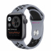 Apple Watch Series 6 // 40мм GPS // Корпус из алюминия цвета «серый космос», спортивный ремешок Nike цвета «Дымчатый серый/чёрный»