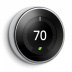 Терморегулятор Google Nest Learning Thermostat, 3-е поколение, Polished Steel