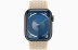 Apple Watch Series 9 // 45мм GPS // Корпус из алюминия цвета "темная ночь", плетёный монобраслет бежевого цвета