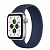 Купить Apple Watch SE // 40мм GPS + Cellular // Корпус из алюминия серебристого цвета, монобраслет цвета «Тёмный ультрамарин» (2020)