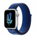 Apple Watch Series 8 // 41мм GPS // Корпус из алюминия серебристого цвета, спортивный браслет Nike цвета "королевская игра/морская полночь"