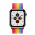 Apple Watch Series 5 // 40мм GPS + Cellular // Корпус из нержавеющей стали, спортивный браслет радужного цвета