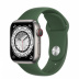 Apple Watch Series 7 // 41мм GPS + Cellular // Корпус из титана, спортивный ремешок цвета «зелёный клевер»