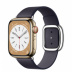 Apple Watch Series 8 // 41мм GPS + Cellular // Корпус из нержавеющей стали золотого цвета, ремешок чернильного цвета с современной пряжкой (Modern Buckle), размер ремешка L