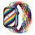 Купить Apple Watch Series 7 // 45мм GPS // Корпус из алюминия синего цвета, плетёный монобраслет радужного цвета