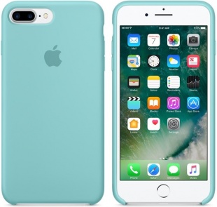 Силиконовый чехол для iPhone 7+ (Plus)/8+ (Plus), цвет «синее море», оригинальный Apple