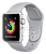 Купить Apple Watch Series 3 // 38мм GPS // Корпус из серебристого алюминия, спортивный ремешок дымчатого цвета (MQKU2)