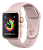 Купить Apple Watch Series 3 // 38мм GPS // Корпус из золотистого алюминия, спортивный ремешок цвета «розовый песок» (MQKW2)