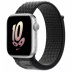 Apple Watch Series 8 // 45мм GPS // Корпус из алюминия серебристого цвета, спортивный браслет Nike цвета "черный/снежная вершина"