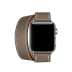 38/40 мм ремешок Double Tour из кожи Swift цвета Étoupe, размер Regular (стандартный) для Apple Watch Hermès 38/40 мм ремешок Double Tour из кожи Swift цвета Étoupe, размер Regular (стандартный) для Apple Watch Hermès