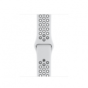 Apple Watch Series 5 // 40мм GPS // Корпус из алюминия цвета «серый космос», спортивный ремешок Nike цвета «чистая платина/чёрный»
