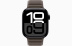 Apple Watch Series 10 // 46мм GPS (Custom) // Черный глянцевый корпус из алюминия, браслет темного серо-коричневого цвета, с магнитной застежкой