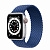 Купить Apple Watch Series 6 // 40мм GPS + Cellular // Корпус из алюминия серебристого цвета, плетёный монобраслет цвета «Атлантический синий»