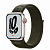 Купить Apple Watch Series 7 // 41мм GPS + Cellular // Корпус из алюминия цвета «сияющая звезда», спортивный браслет Nike цвета «рабочий хаки»