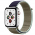 Apple Watch Series 5 // 44мм GPS + Cellular // Корпус из нержавеющей стали, спортивный браслет цвета «лесной хаки»