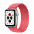 Купить Apple Watch SE // 40мм GPS // Корпус из алюминия серебристого цвета, плетёный монобраслет цвета «Розовый пунш» (2020)
