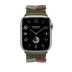 45мм Ремешок Hermès Bridon Single (Simple) Tour цвета Kaki для Apple Watch