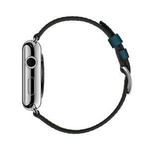 42/44 мм ремешок Simple Tour из кожи Swift цвета Colvert для Apple Watch Hermès