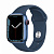 Купить Apple Watch Series 7 // 41мм GPS + Cellular // Корпус из алюминия синего цвета, спортивный ремешок цвета «синий омут»