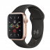 Apple Watch Series 5 // 40мм GPS // Корпус из алюминия золотого цвета, спортивный ремешок черного цвета