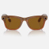 Умные очки Ray-Ban Stories Wayfarer (Коричневая (карамельная) глянцевая оправа, коричневые линзы)