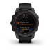 Мультиспортивные часы Garmin Fenix 7 (47mm) Sapphire Solar, титановый черный DLC корпус, черный силиконовый ремешок