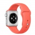 Apple Watch Sport 38 мм, серебристый алюминий, спортивный ремешок абрикосового цвета