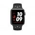 Apple Watch Series 3 Nike+ // 42мм GPS // Корпус из алюминия цвета «серый космос», спортивный ремешок Nike цвета «антрацитовый/чёрный» (MQL42)