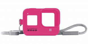 Чехол + ремешок для камеры GoPro HERO8 (Sleeve + Lanyard), Electric Pink