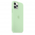 Силиконовый чехол MagSafe для iPhone 12 Pro Max,фисташковый цвет
