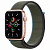 Купить Apple Watch SE // 44мм GPS // Корпус из алюминия золотого цвета, спортивный браслет цвета «Зелёные холмы» (2020)