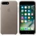 Кожаный чехол для iPhone 7+ (Plus)/8+ (Plus), платиново-серый цвет, оригинальный Apple