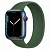 Купить Apple Watch Series 7 // 45мм GPS + Cellular // Корпус из алюминия синего цвета, монобраслет цвета «зелёный клевер»