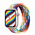 Купить Apple Watch Series 7 // 41мм GPS // Корпус из алюминия цвета «сияющая звезда», плетёный монобраслет радужного цвета