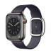 Apple Watch Series 8 // 41мм GPS + Cellular // Корпус из нержавеющей стали графитового цвета, ремешок чернильного цвета с современной пряжкой (Modern Buckle), размер ремешка М