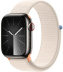Apple Watch Series 9 // 45мм GPS+Cellular // Корпус из нержавеющей стали графитового цвета, спортивный браслет цвета "сияющая звезда"