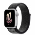Apple Watch Series 8 // 41мм GPS // Корпус из алюминия серебристого цвета, спортивный браслет Nike цвета "черный/снежная вершина"