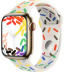 Apple Watch Series 9 // 45мм GPS+Cellular // Корпус из нержавеющей стали золотого цвета, спортивный ремешок цвета Pride Edition