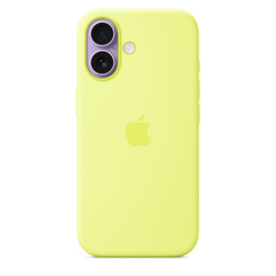 Силиконовый чехол MagSafe для iPhone 17 (Neon Yellow)