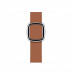 Apple Watch Series 5 // 40мм GPS + Cellular // Корпус из нержавеющей стали золотого цвета, ремешок золотисто-коричневого цвета, с современной пряжкой (Modern Buckle), размер ремешка M