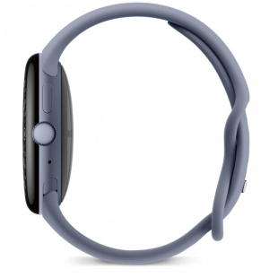 Google Pixel Watch 4 Wi-Fi, серый корпус 45 mm, спортивный ремешок серого цвета (Moonstone)