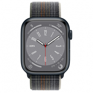 Apple Watch Series 8 // 45мм GPS + Cellular // Корпус из алюминия цвета "темная ночь", спортивный браслет цвета "темная ночь"