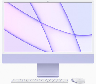 Apple iMac 24" (Custom) Retina 4,5K // Чип Apple M1 8-Core CPU, 8-Core GPU // 8 ГБ, 2 ТБ, Фиолетовый цвет (2021)